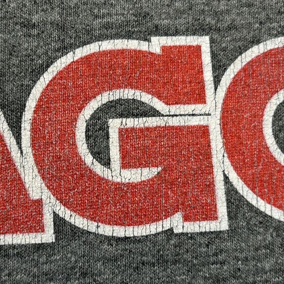 Vintage 90s Chicago Cubs Nike T Shirt Mens Medium Gray MLB Baseball Made In USA - Picture 4 of 8